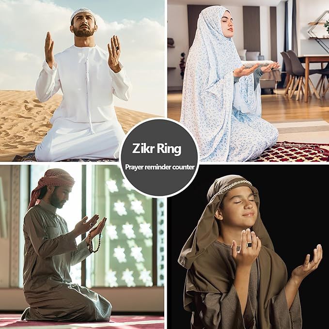 iQibla-Zikr Ring lite USB Charging (Plastic)